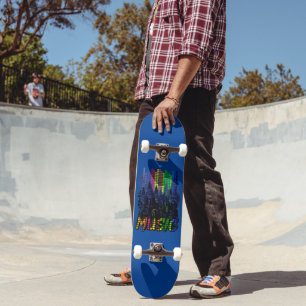 Skjutbord för musikdesign mini skateboard bräda 18,5 cm