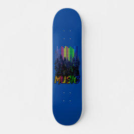 Skjutbord för musikdesign mini skateboard bräda 18,5 cm
