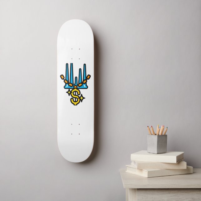 Skjutbord Mini Skateboard Bräda 18,5 Cm (Väggkonst)