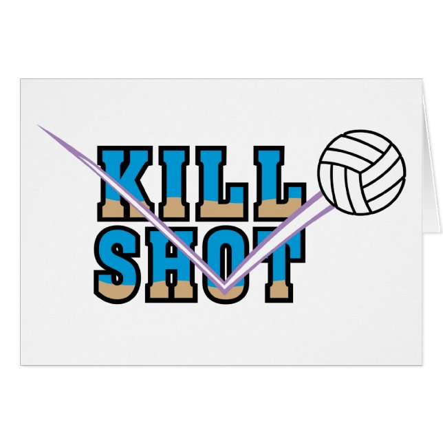 Skjuten döda hälsningskort (Framsidan Horizontal)