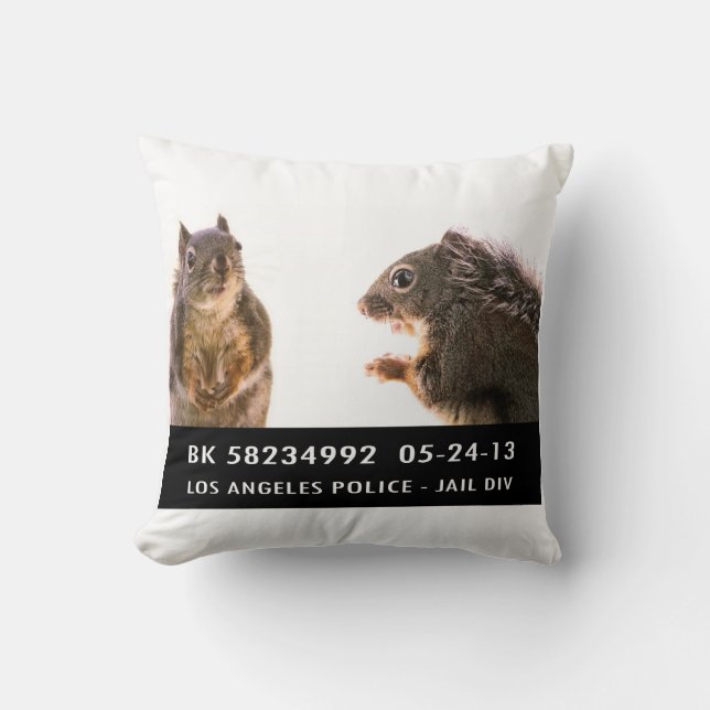 Skjuten ekorremugg kudde (Framsida)