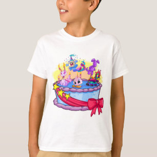 Skjuten födelsedagtårtagrupp t-shirt