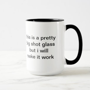 skjuten glass mugg