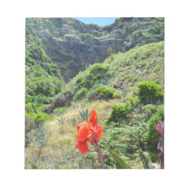 Skjuten indier (Canna den indica purpureaen) Anteckningsblock