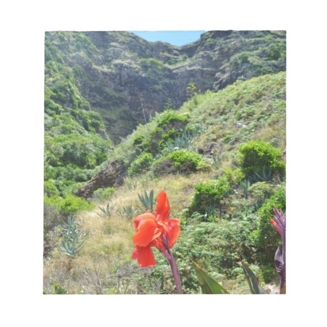 Skjuten indier (Canna den indica purpureaen) Anteckningsblock (Framsida)
