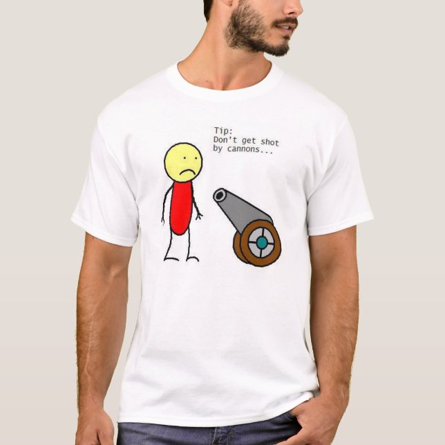 skjuten kanon tee shirt (Framsida)