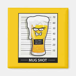 Skjuten mugg magnet