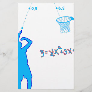 Skjuten och Quadratic likställande för basket Brevpapper