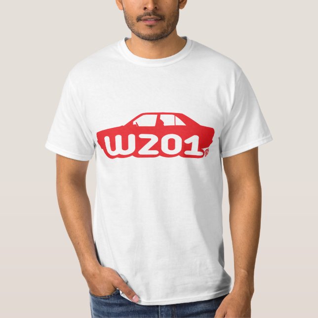 Skjuten sida W201 Tee Shirt (Framsida)