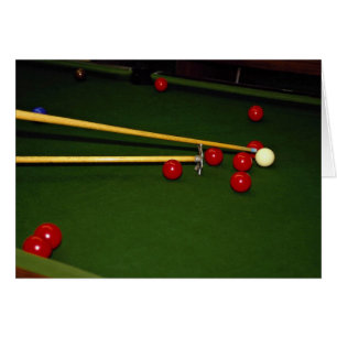 Skjuten Snooker Hälsningskort