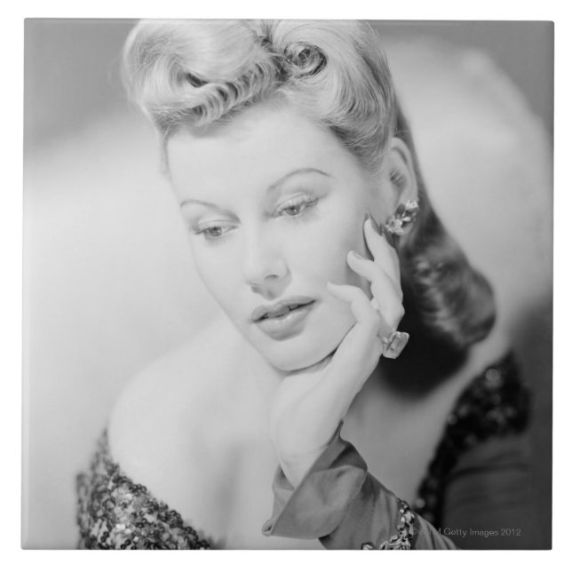 Skjuten studio kakelplatta (Framsidan)