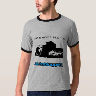 "Skjuter vi folk ", T Shirt