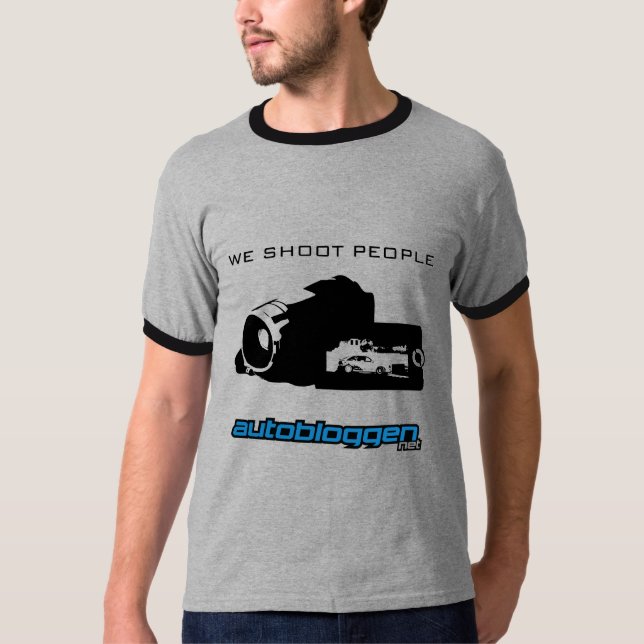"Skjuter vi folk ", T Shirt (Framsida)