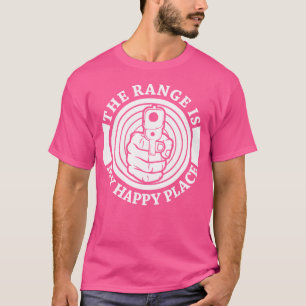 Skjutfältet Är Min Lyckliga Plats Skjutvapen Skjut T Shirt
