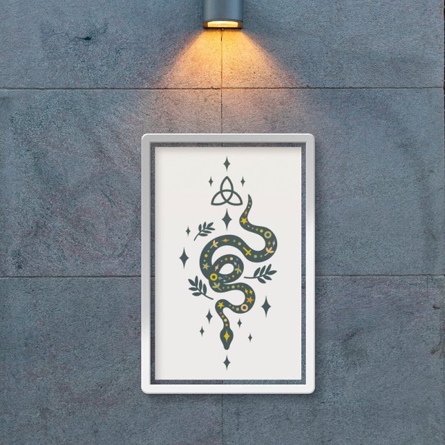 Skjutillustration av Spooky vibe Halloween-orm Poster (Skapare uppladdad)