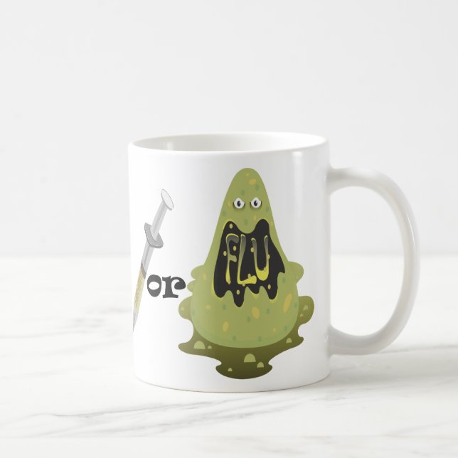 Skjutit eller influensa kaffemugg (Höger)
