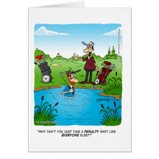 skjutit straff hälsningskort