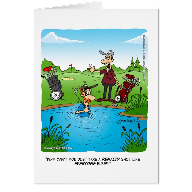 skjutit straff hälsningskort (Framsidan)