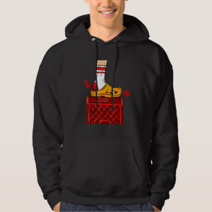 Skjutning av bildobjekt i låda-utmaningsdiagram hoodie
