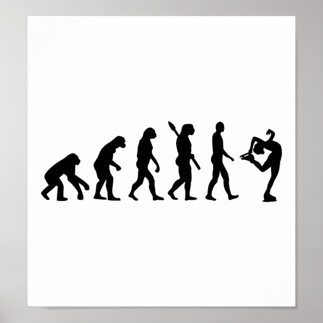 Skjutning av Evolution Figur Poster (Framsidan)