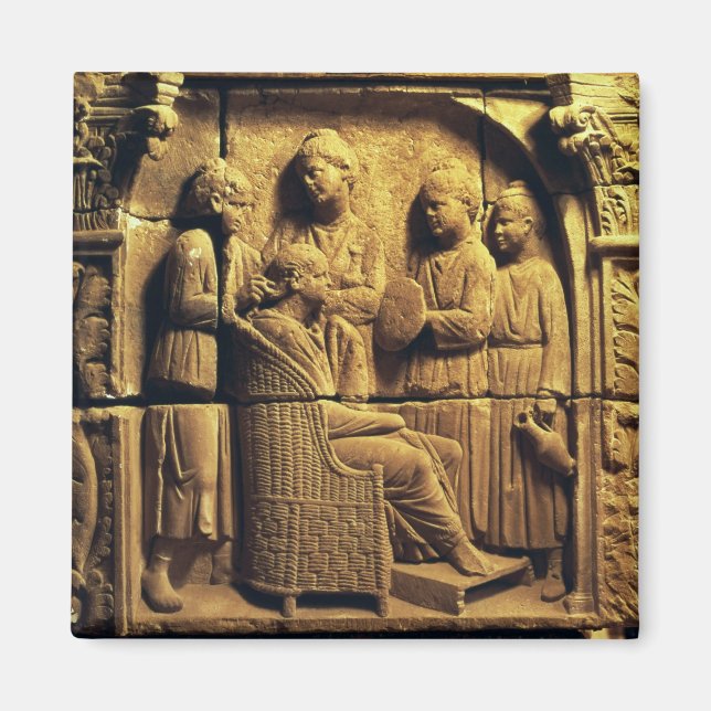 Skjutning av hårfrisör, romersk magnet (Framsidan)