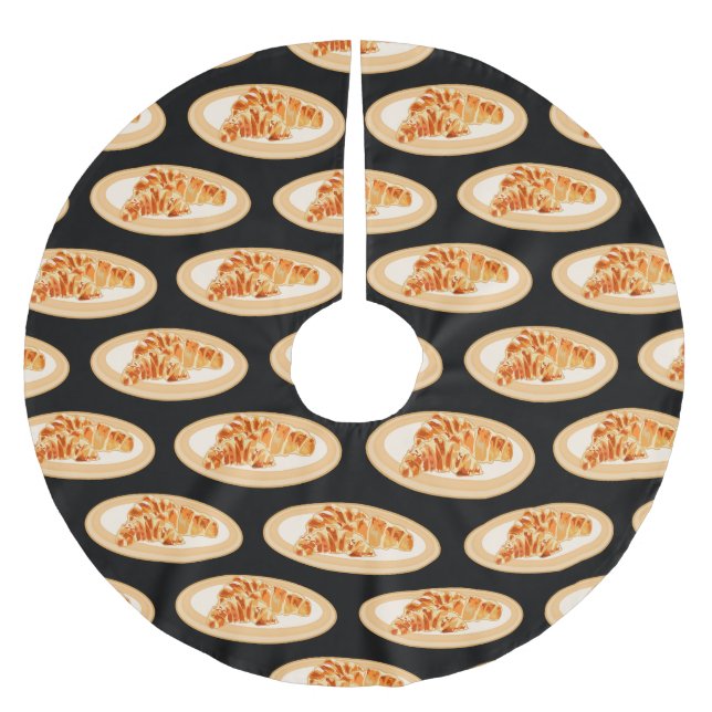 Skjutning av tecknad julgransmatta borstad polyester (Framsidan)