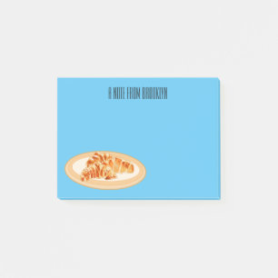 Skjutning av tecknad post-it block