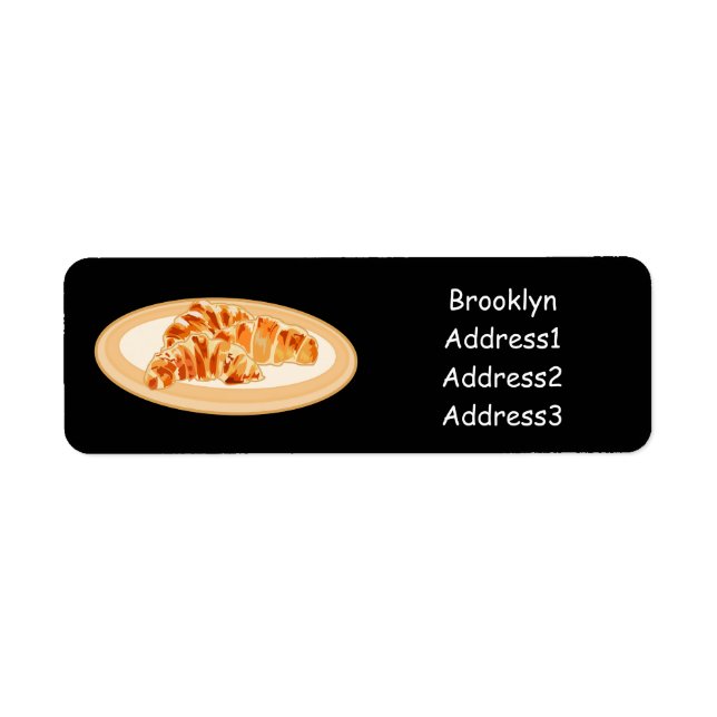 Skjutning av tecknad returadress etikett (Framsidan)