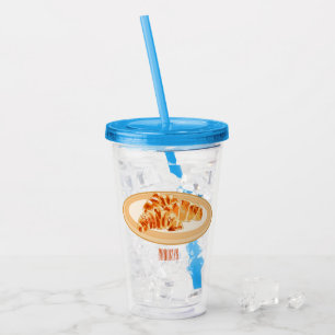Skjutning av tecknad take away mugg