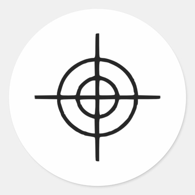 Skjutor - Gun Runt Klistermärke (Framsida)