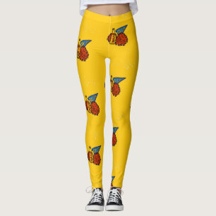 Skjutredskap på gult leggings