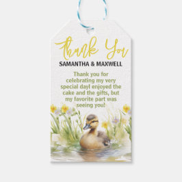 Skjutreglage för Anka Pojke Presentetikett