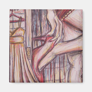 skjuts här, skisser magnet