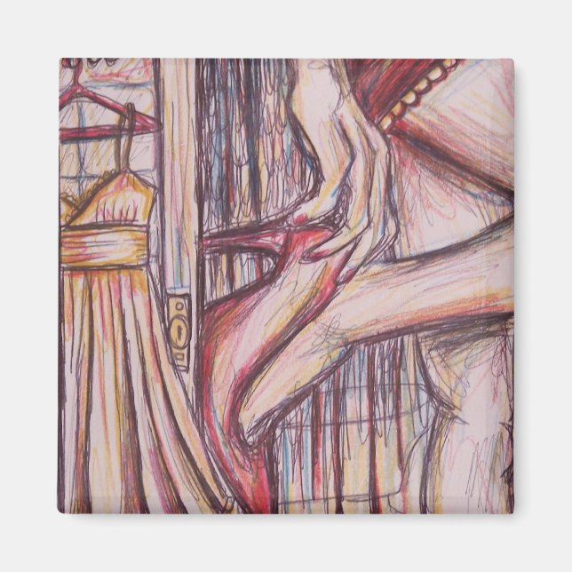 skjuts här, skisser magnet (Framsidan)