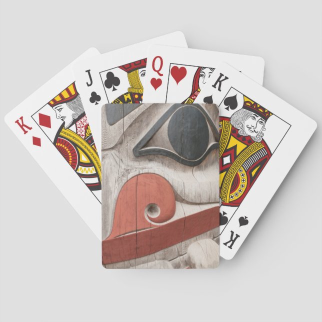 Skjutspetsar på Haida Heritage Centre Museum Kortlek (Baksidan)