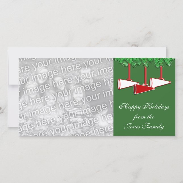 Skjutspetskort för julfoto julkort (Framsida)