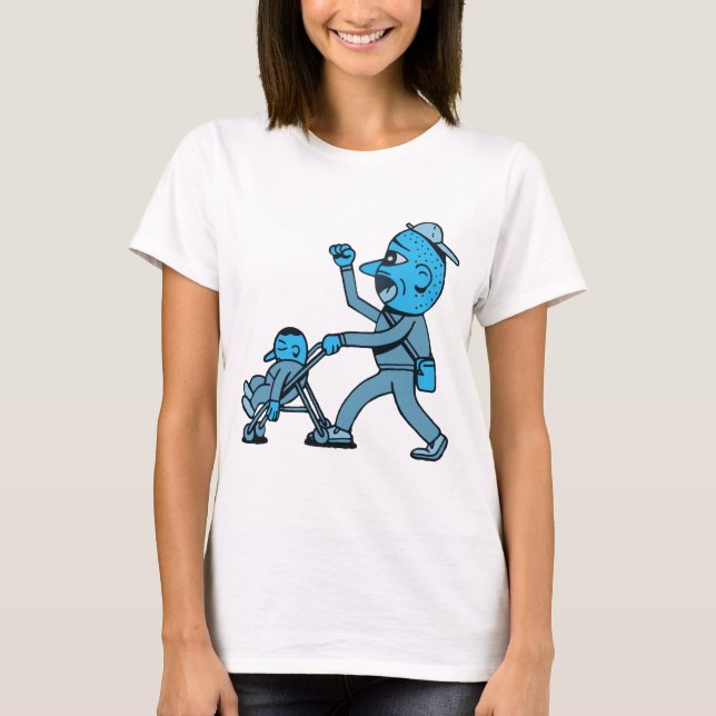 Skjutstol Baby. T Shirt (Framsida)
