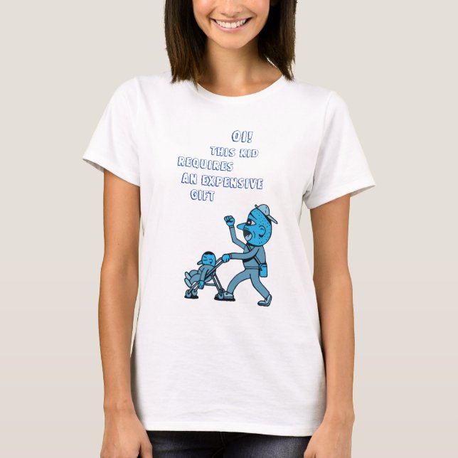 Skjutstol Baby. T Shirt (Framsida)
