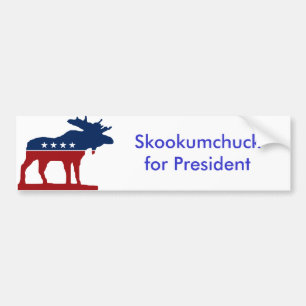 Skkokumchuck för president bildekal