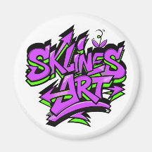 SklinesArt – Djärvt Graffiti-Logo