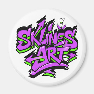 SklinesArt – Djärvt Graffiti-Logo Magnet