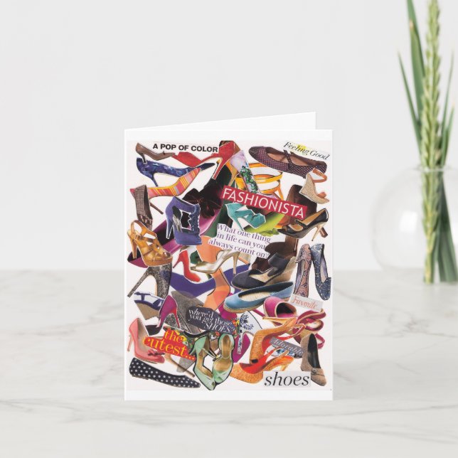 Sko böjelse Notecard Kort (Framsida)