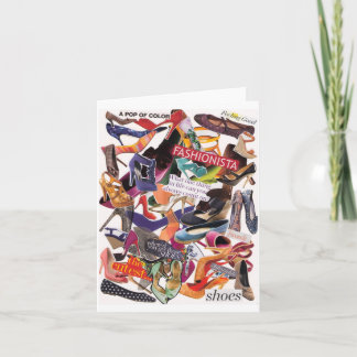 Sko böjelse Notecard Kort