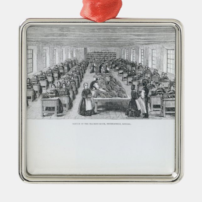 Sko fabriken julgransprydnad metall (Framsidan)