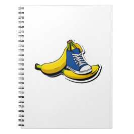 Sko med bananer anteckningsbok