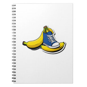 Sko med bananer anteckningsbok
