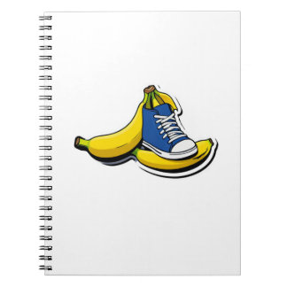 Sko med bananer anteckningsbok