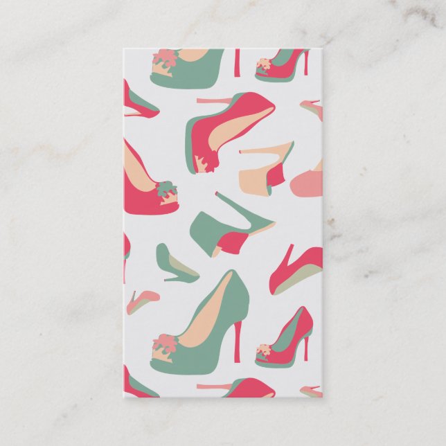 Sko mode visitkort (Framsida)