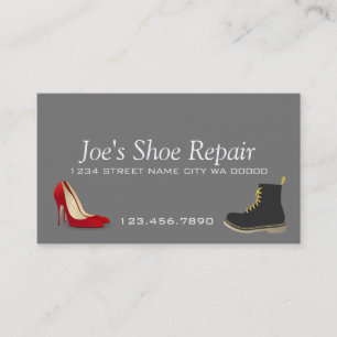 Sko Reparation Shop Visitkort