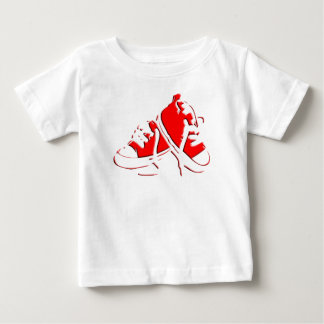 Sko-Röd begynna utslagsplats för tennis T-shirt